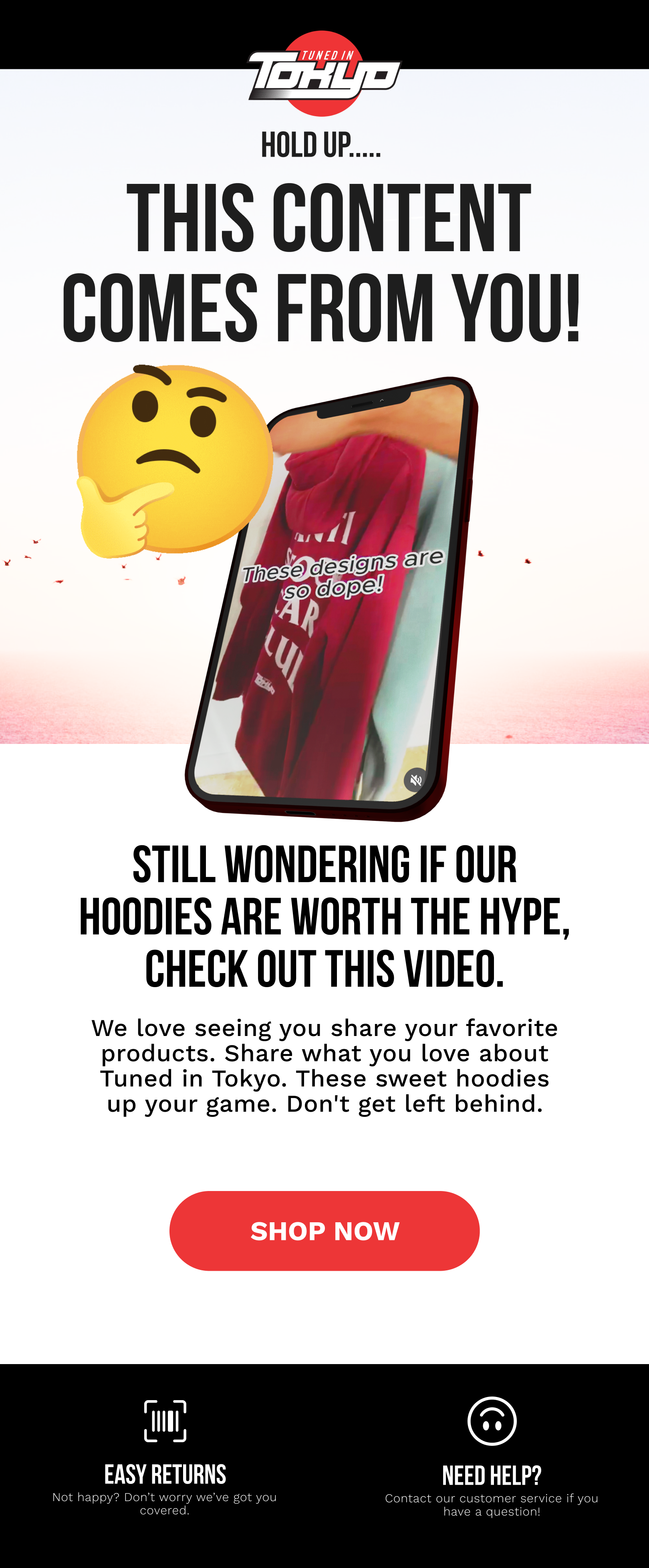 We love seeing you share your favorite products. Share what you love about Tuned in Tokyo. These sweet hoodies up your game. Don't get left behind.