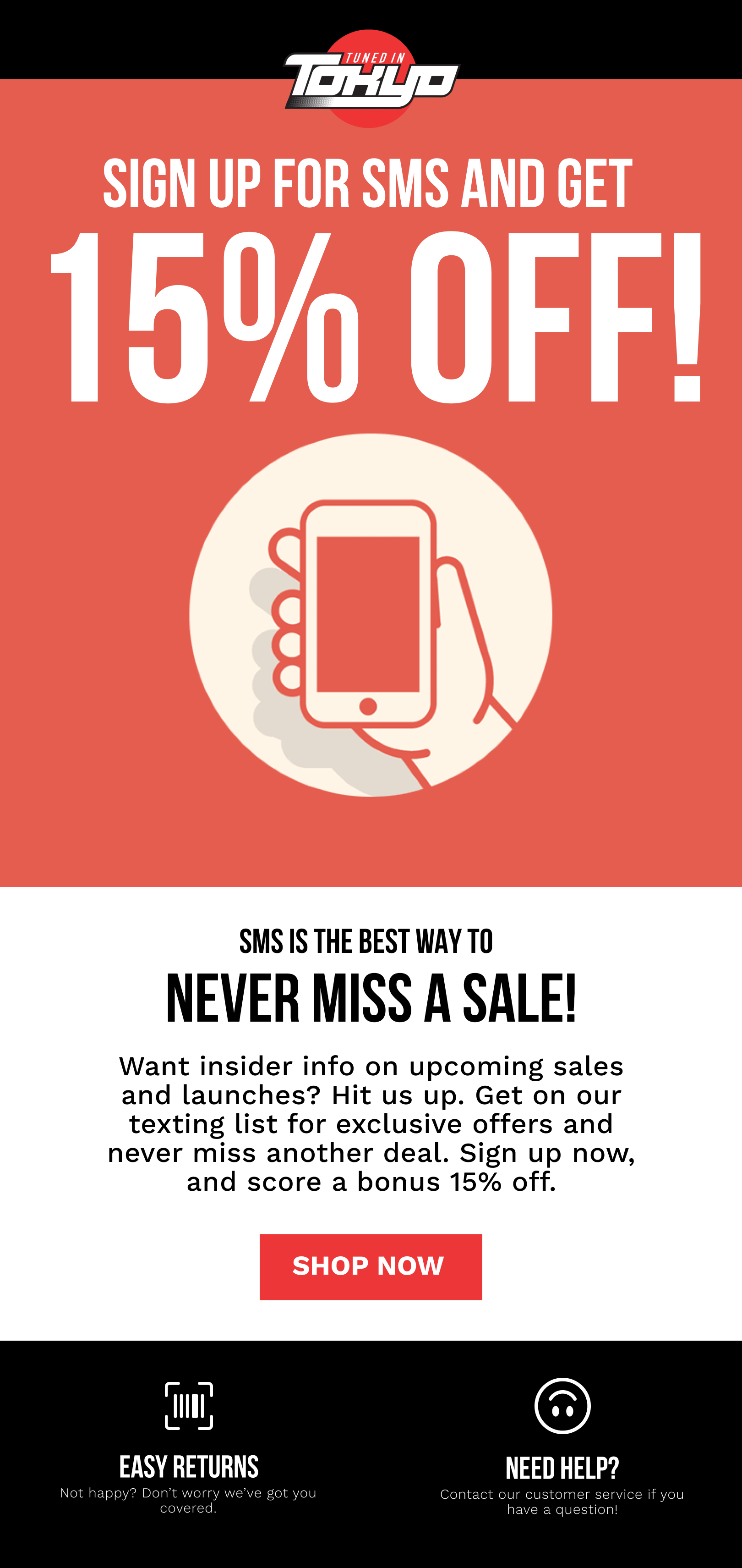 Hit that follow button to stay up-to-date on our latest products and to see content from other customers just like you. Slide into our DM's and share what you love about Tuned in Tokyo. Show us how sick those new floor mats and decals look on your ride.