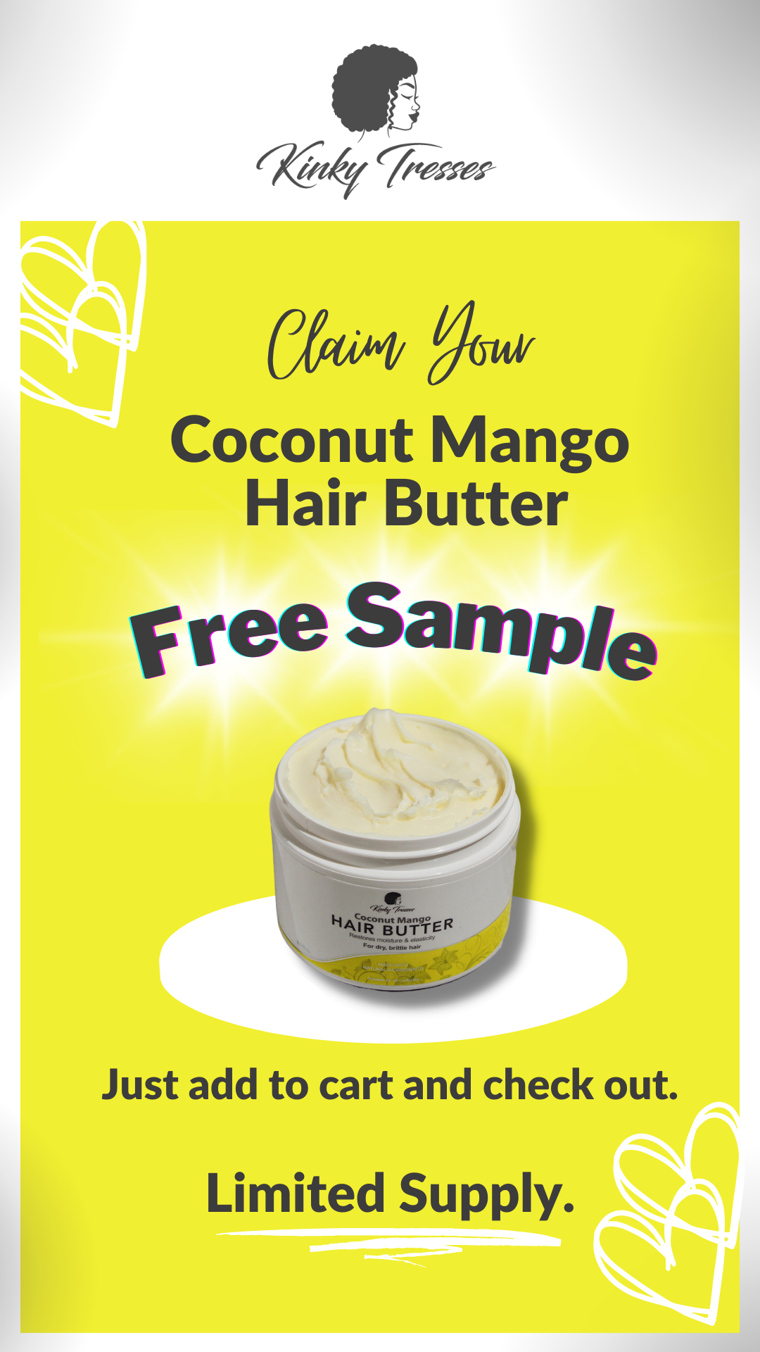👉🏽Here's Your Free Hair Butter🥰 Kinky Tresses