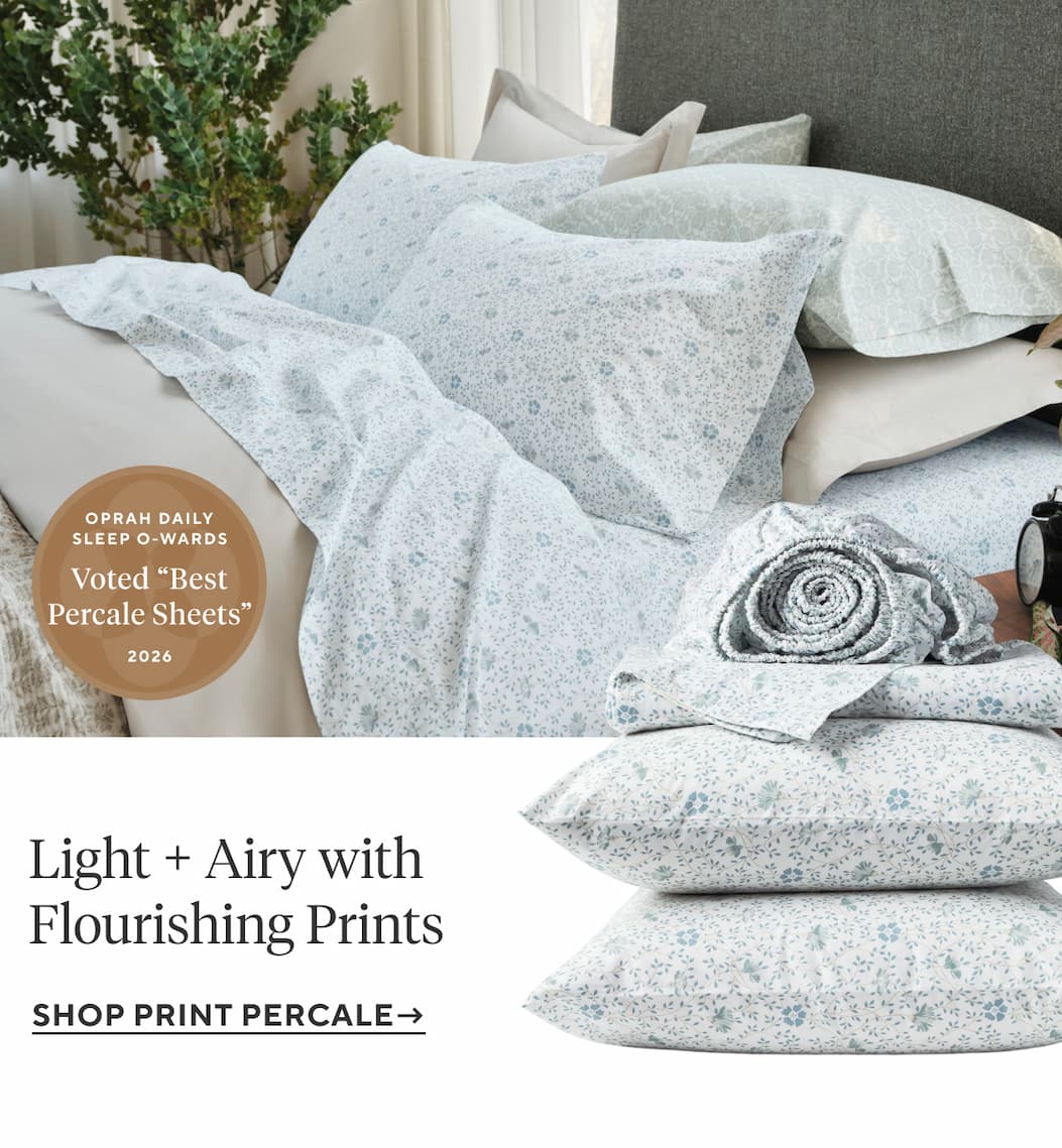 Light + Airy with Flourishing Prints Shop Print Percale >