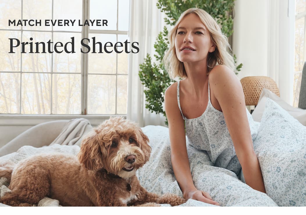 Match Every Layer PRINTED SHEETS Shop Organic Percale >
