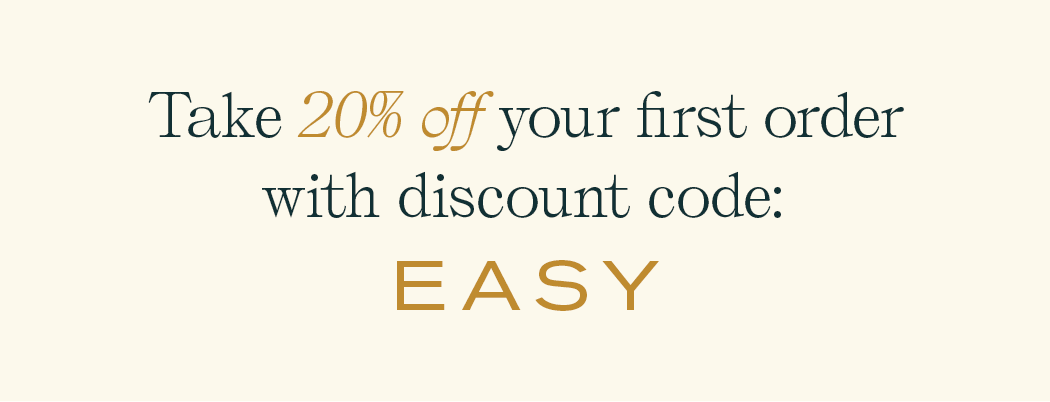 Take 20% off your first order with discount code: EASY