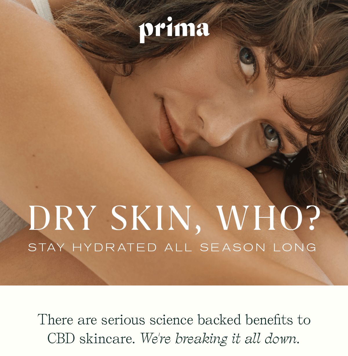 DRY SKIN, WHO? STAY HYDRATED ALL SEASON LONG.  There are serious science backed benefits to CBD skincare. We're breaking it all down.