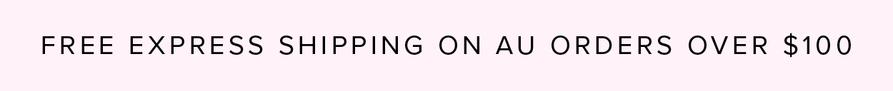 Free shipping on AU orders over $100