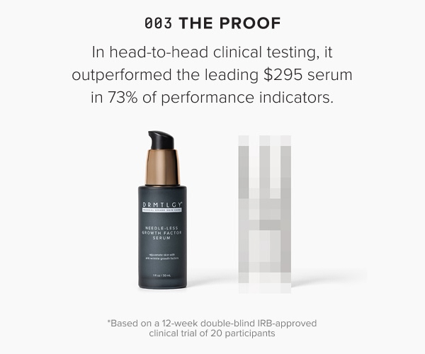 Why Needle-less® Growth Factor Serum is the "Holy Grail":  003 - The Proof