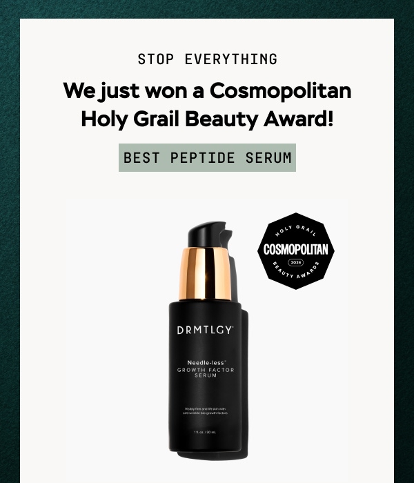 Needle-less® Growth Factor Serum is Cosmopolitan's Best Peptide Serum of 2026