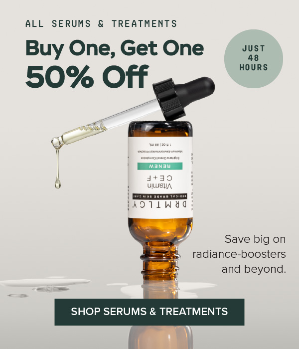 Buy One, Get One 50% Off - All Serums & Treatments
