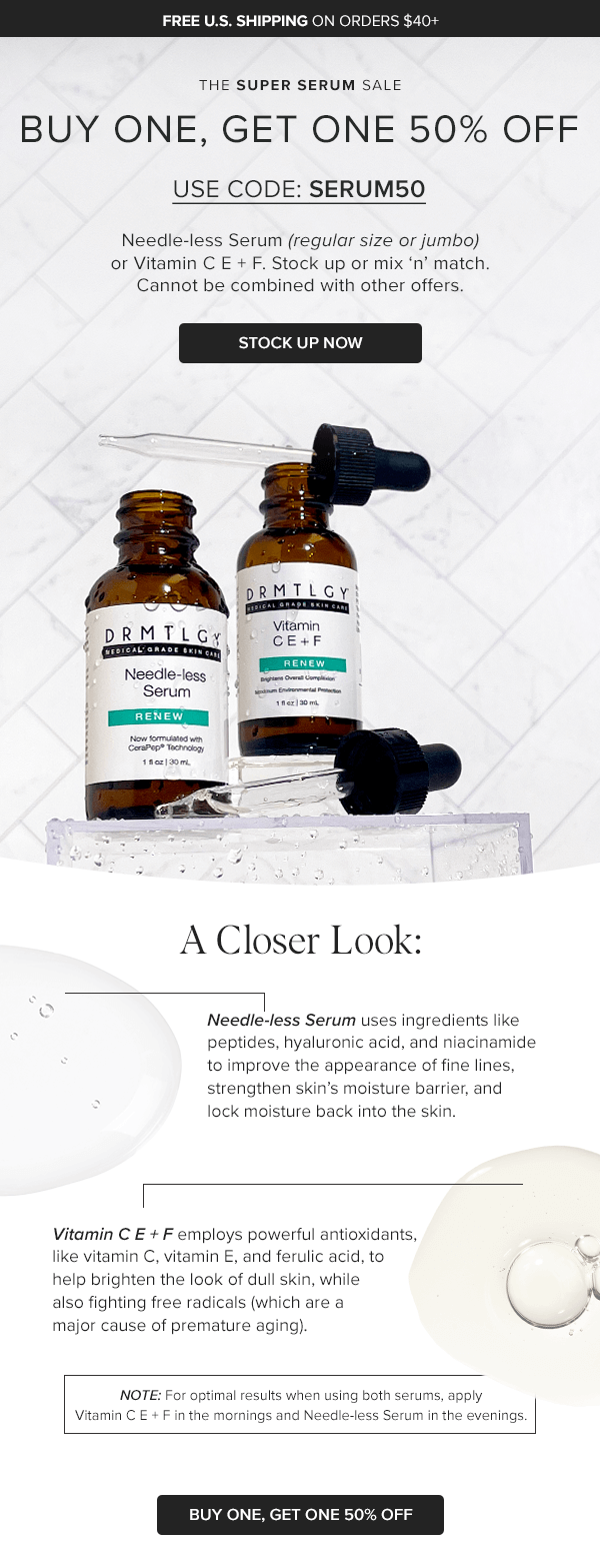 A CLOSER LOOK 🔎 Two Best Selling Serums DRMTLGY