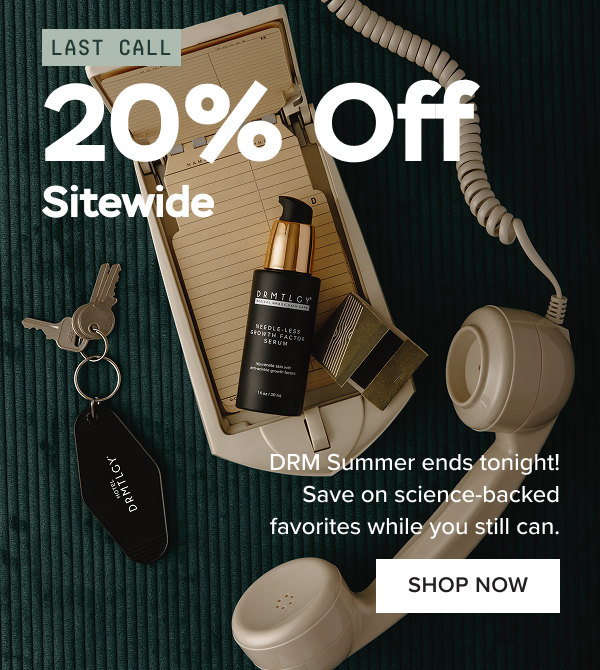 Ends Tonight: 20% Off Sitewide