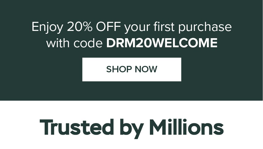Enjoy 20% off your first purchase with code DRM20WELCOME