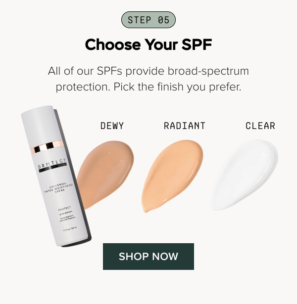 Step 05 - Choose Your SPF