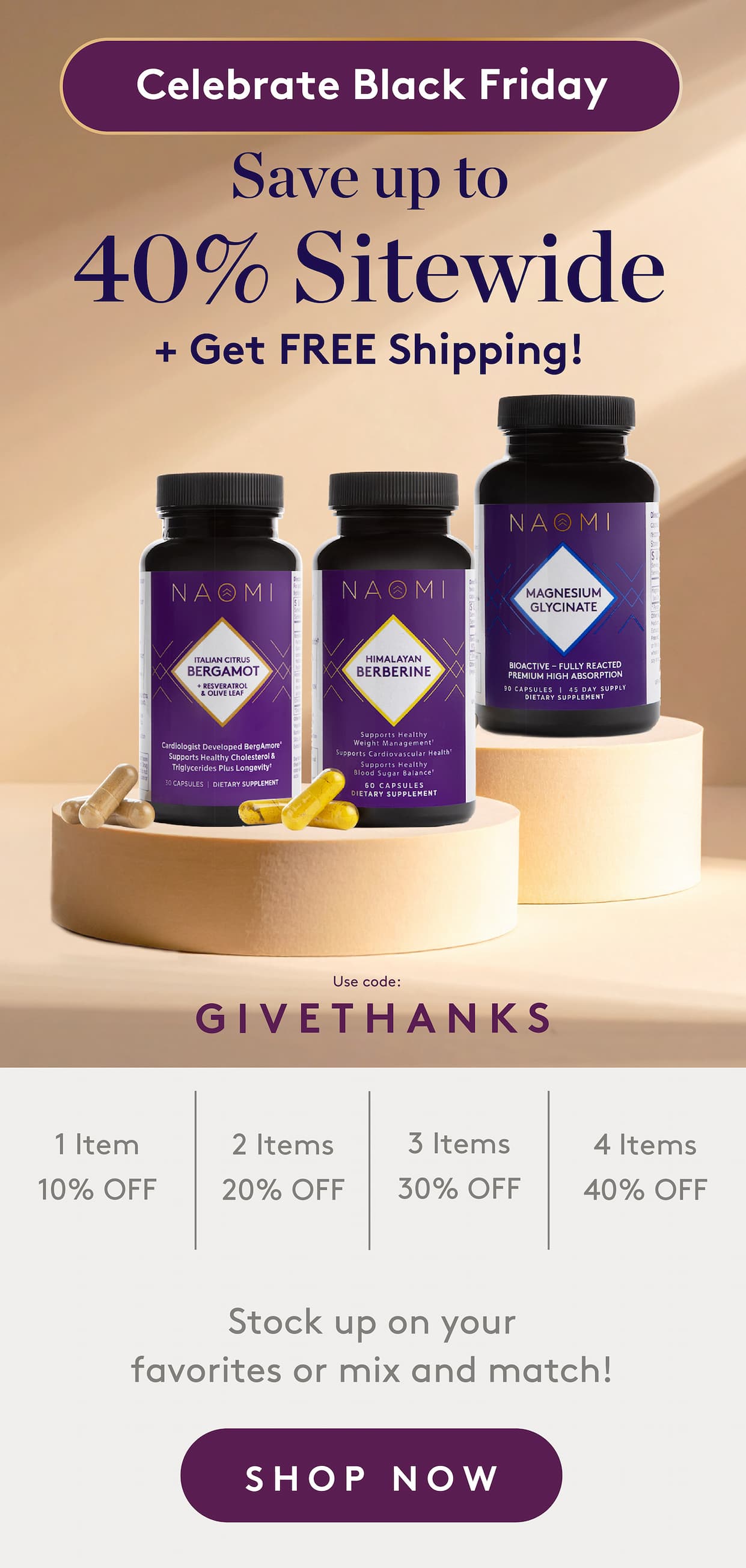 Black Friday celebration starts now! Save up to 40% with code GIVETHANKS