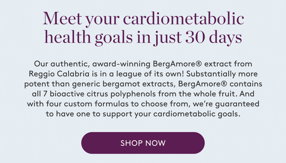Meet your cardiometabolic health goals in just 30 days