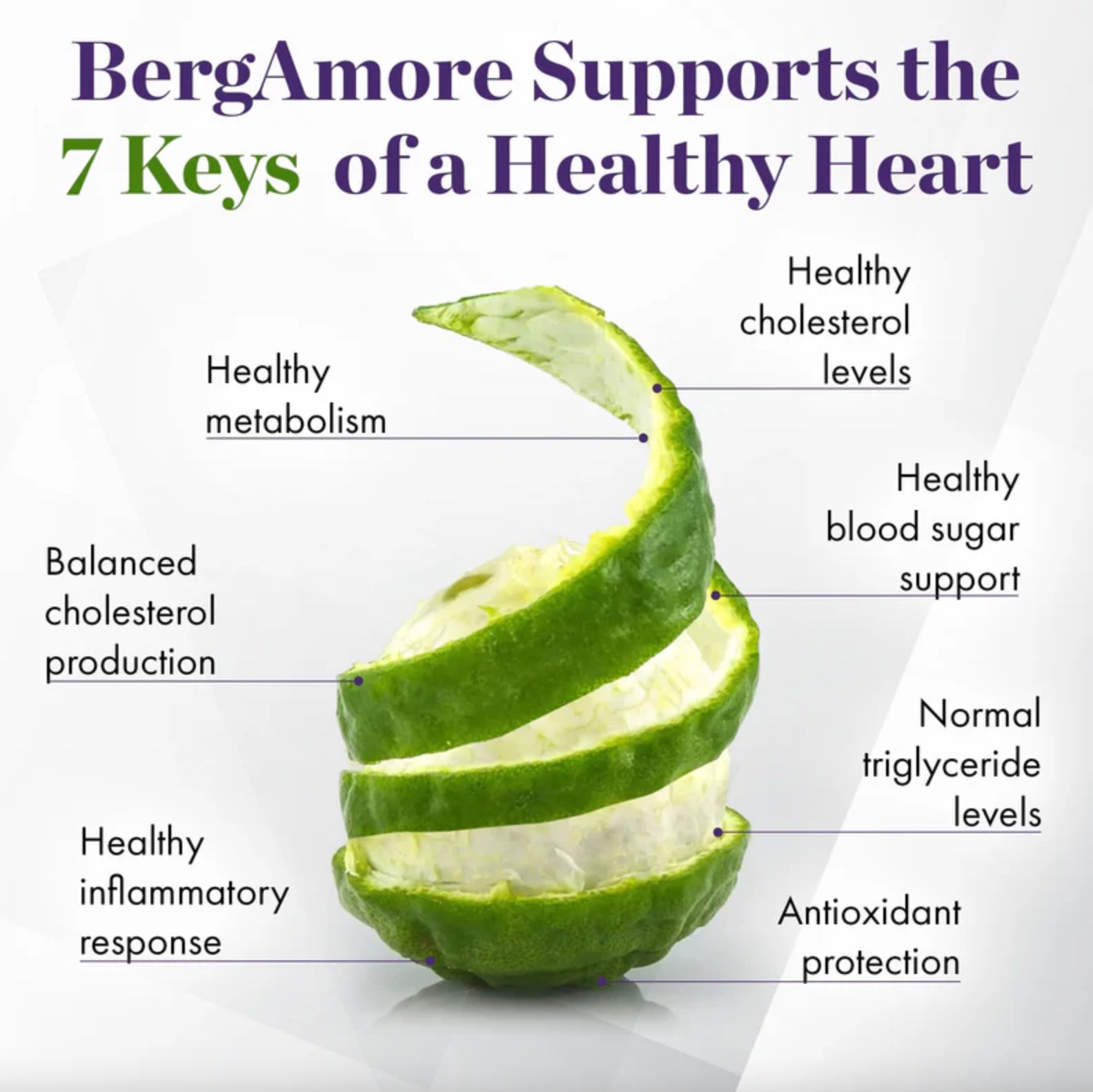 BergAmore supports the 7 keys of a healthy heart