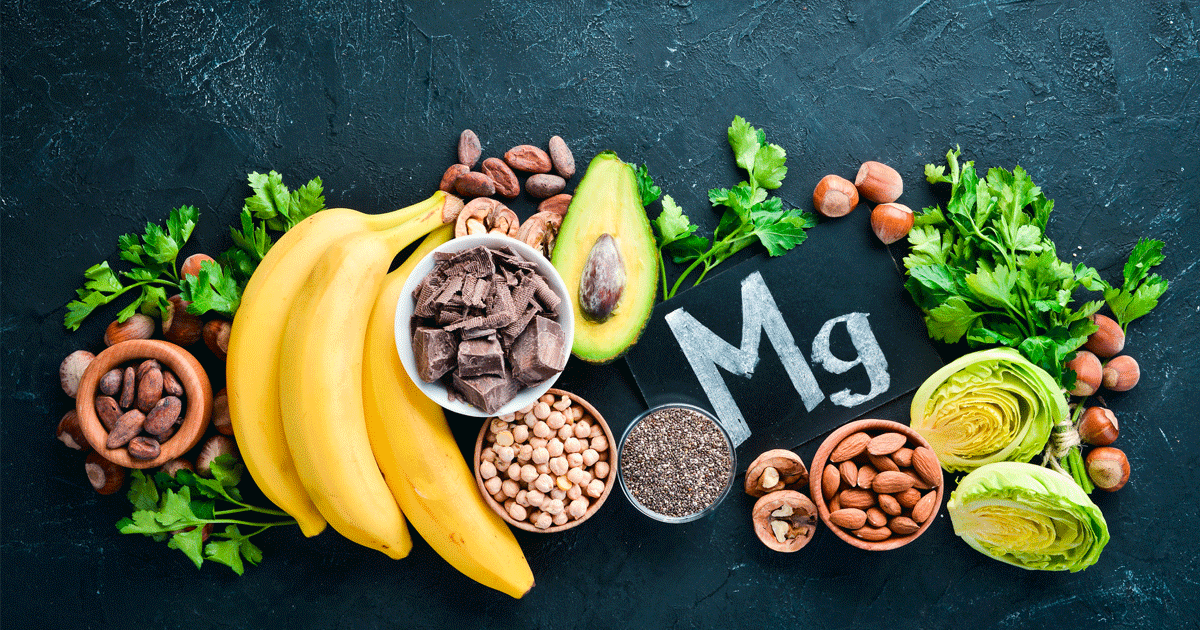 Foods that are rich in magnesium include bananas, greens mushrooms, cocoa, almonds and pumpkin seeds