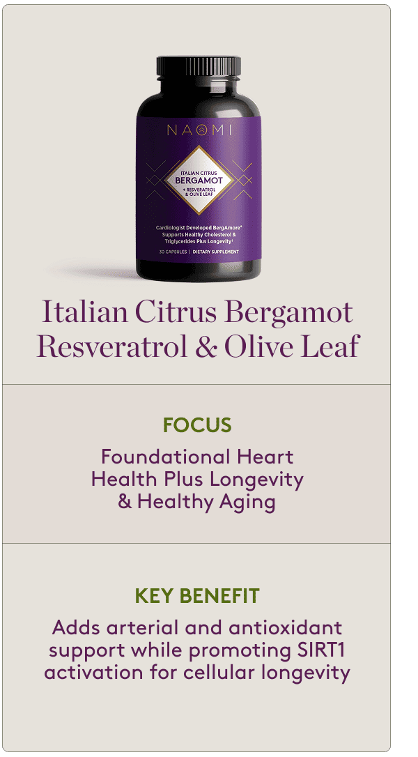 Italian Citrus Bergamot +  Resveratrol & Olive Leaf