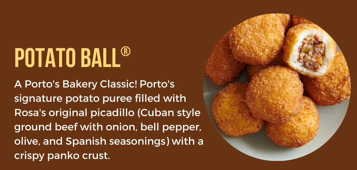 Seafood Potato Balls® are here! 😋🍤 Portos Bakery