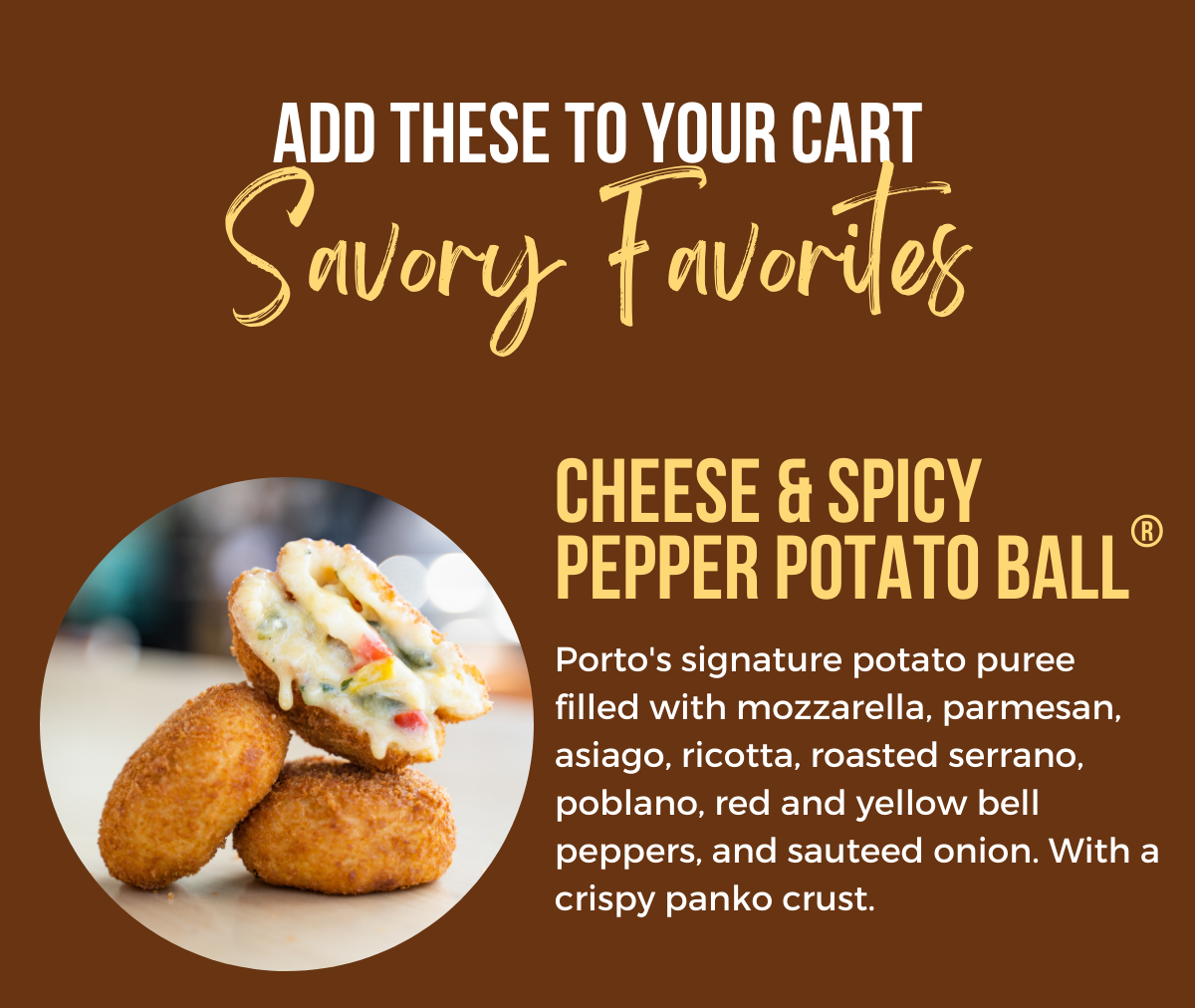 Seafood Potato Balls® are here! 😋🍤 Portos Bakery