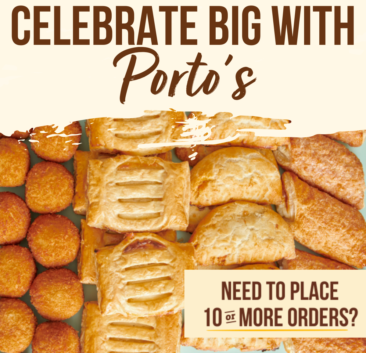 Celebrate Big with Porto's Corporate Orders! 📦 Portos Bakery
