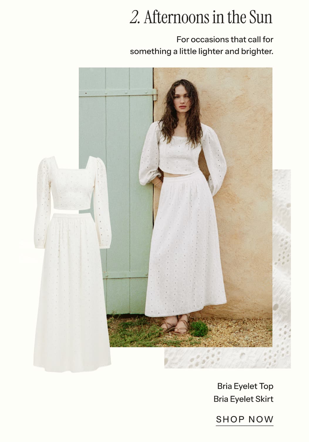 2. Afternoons in the Sun | For occasions that call for something a little lighter and brighter. | Shop Now