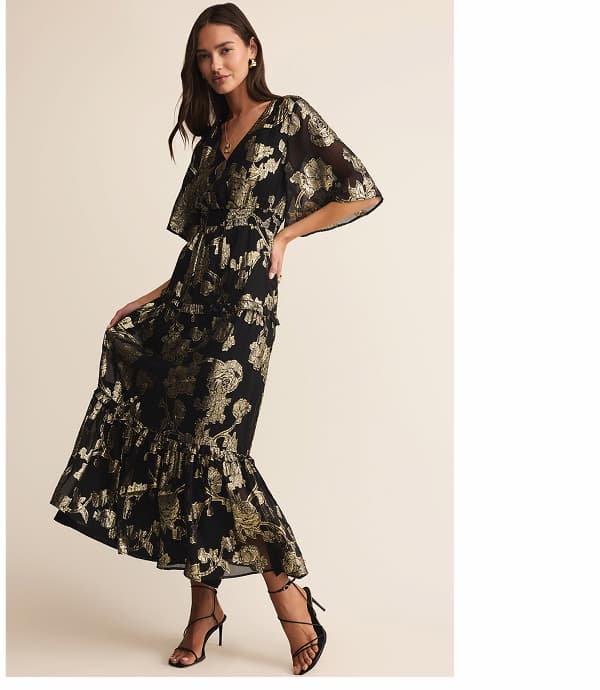 Shop Kiera Jacquard Maxi Dress