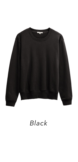 Classic Boyfriend Sweatshirt In Black | Shop Now