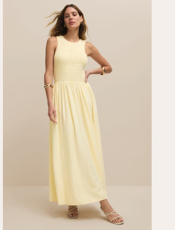 Shop Juniper Linen Maxi Dress