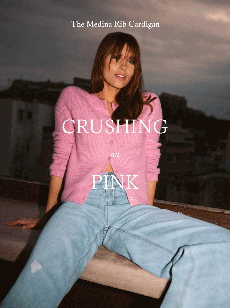 The Medina Rib Cardigan | Crushing On Pink