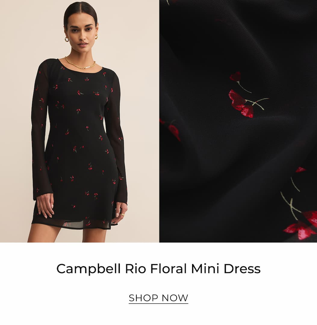 Campbell Rio Floral Mini Dress | Shop Now