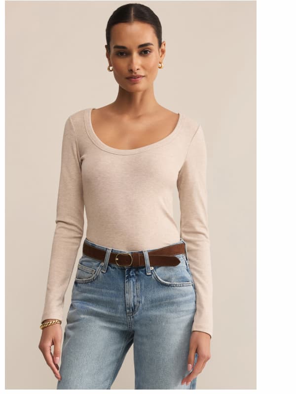 Shop Second Skin Scoop Neck Tee