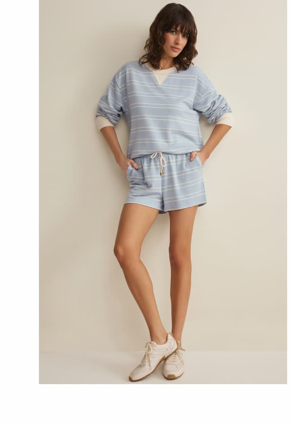Shop Stand Out Striped Modal Sweatshirt