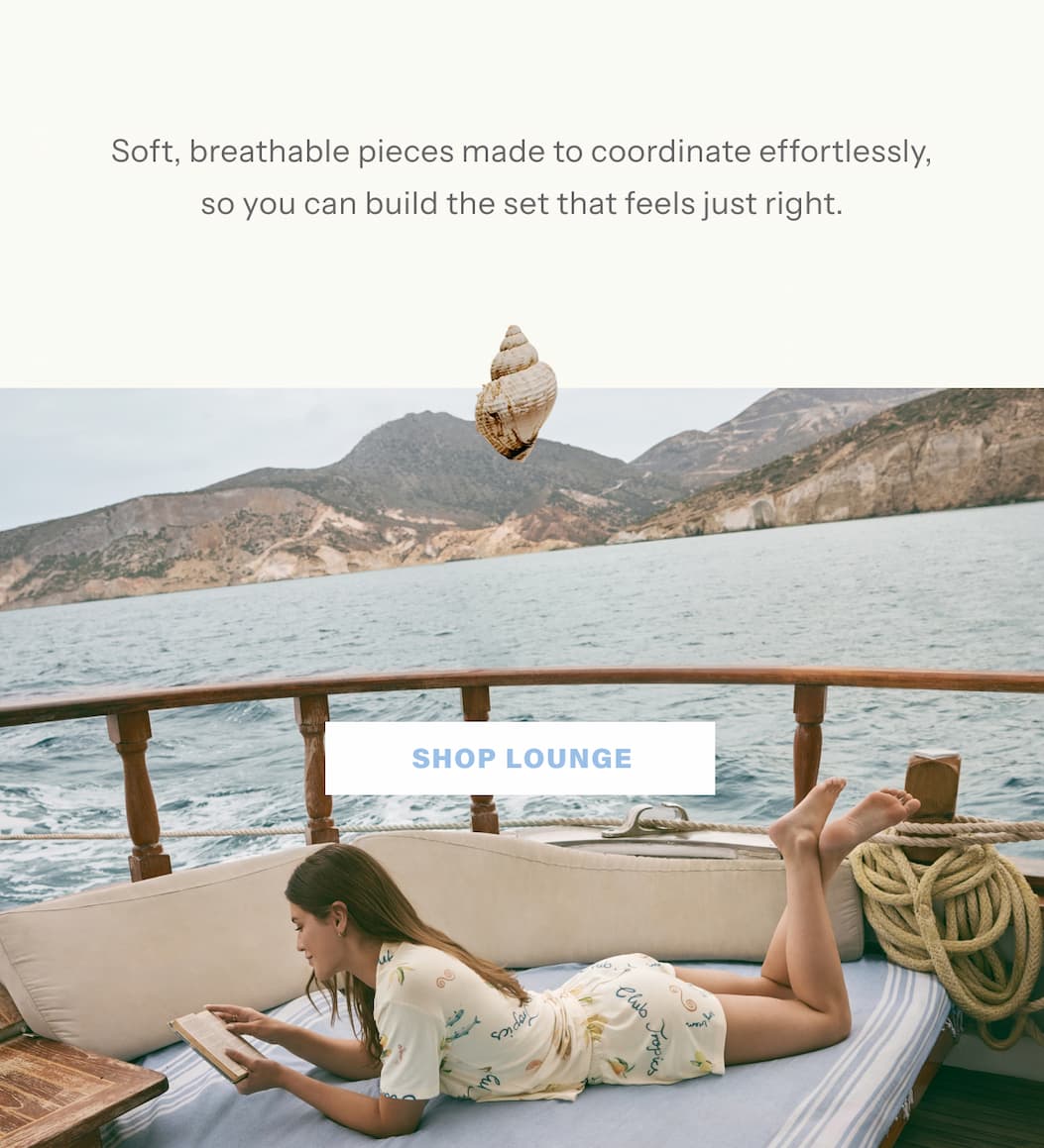 Soft, breathable pieces made to coordinate effortlessly, so you can build the set that feels just right. | Shop Lounge