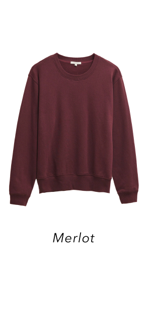 Classic Boyfriend Sweatshirt In Merlot | Shop Now