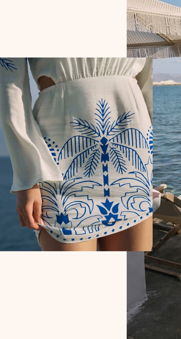 Shop Tahina Palm Mini Dress