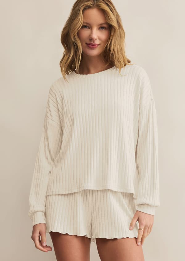 Shop Daydream Silky Rib Long Sleeve Top