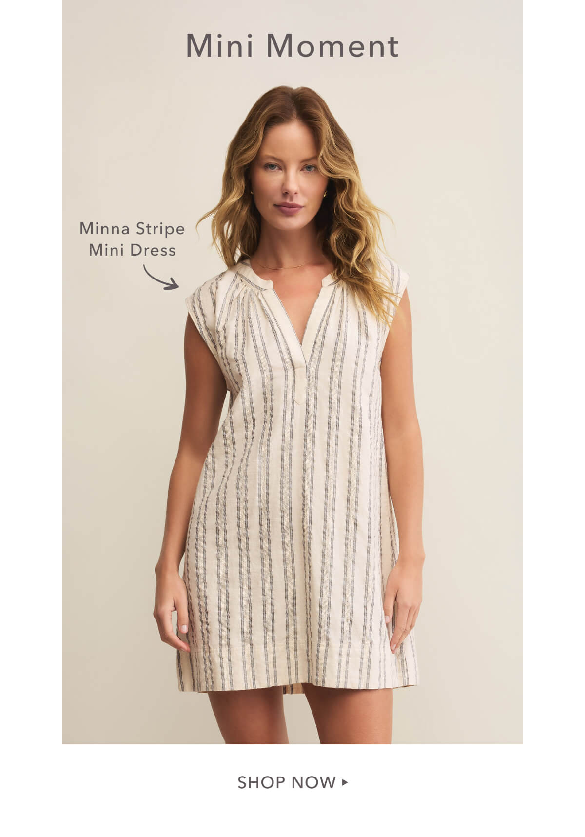 Mini Moment in the Minna Stripe Mini Dress. Shop Now.