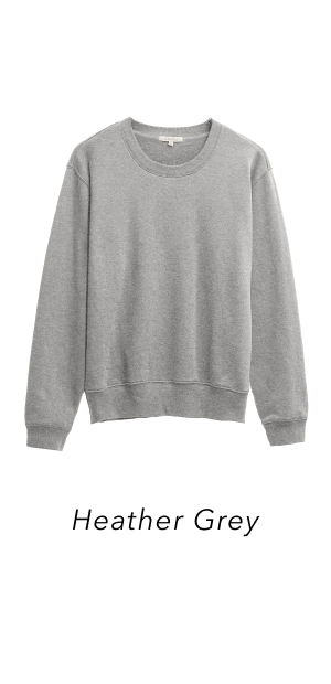 Classic Boyfriend Sweatshirt In Heather Grey | Shop Now