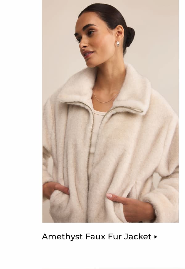 Shop Amethyst Faux Fur Jacket