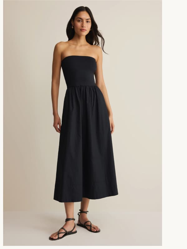 Shop Sunsought Strapless Midi Dress