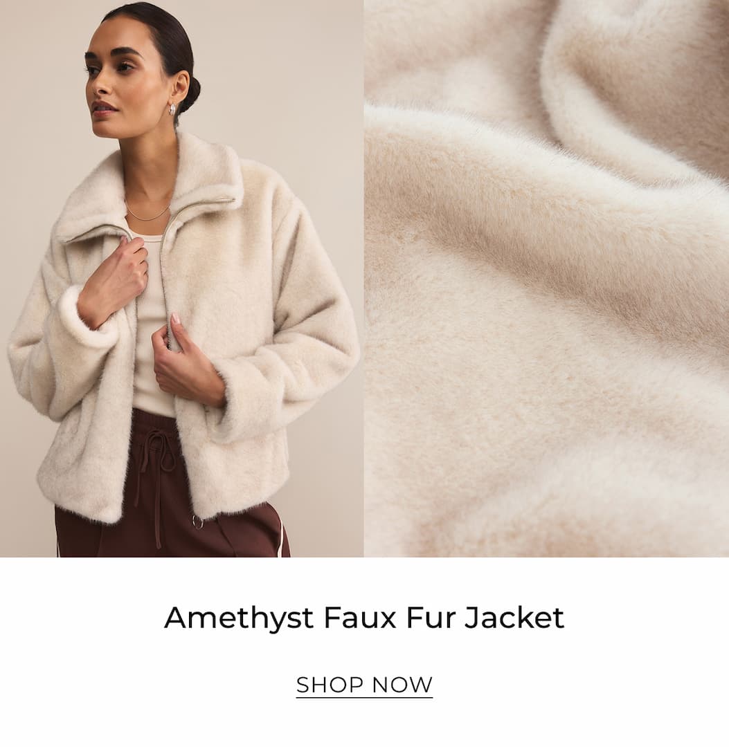 Amethyst Faux Fur Jacket | Shop Now