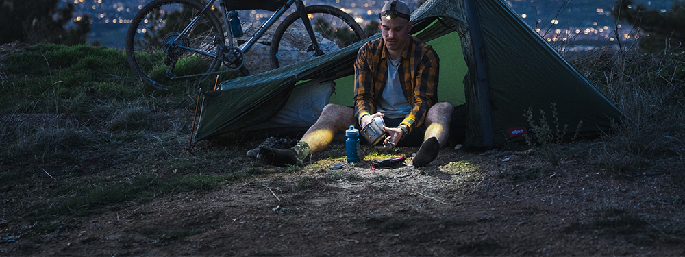 Shop camping