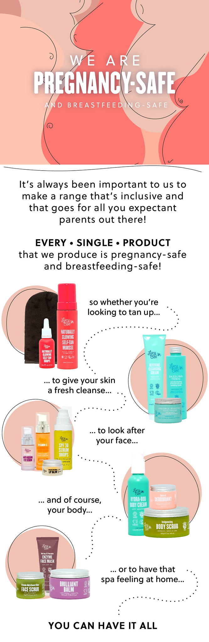 We are pregnancy & breastfeeding safe Lucy Bee