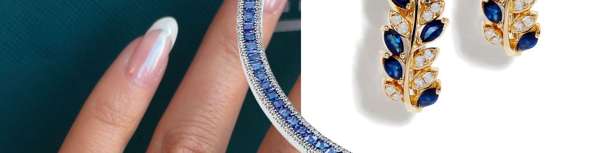 Royale Bleu 14K Yellow Gold Blue Sapphire and Diamond Earrings