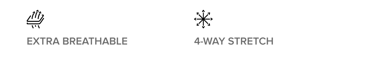 Extra breathable 