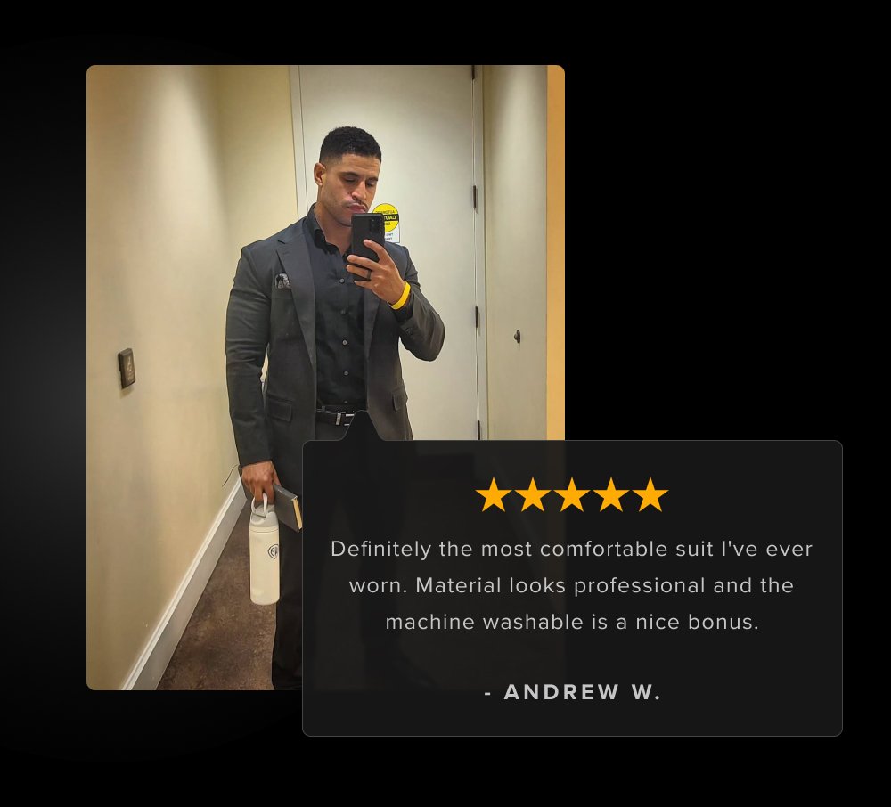 Definitely the most comfortable suit I've ever worn. 