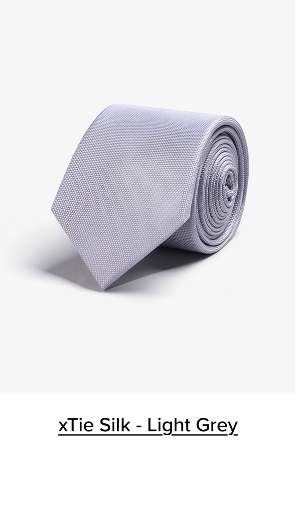 xTie Silk - Light Grey