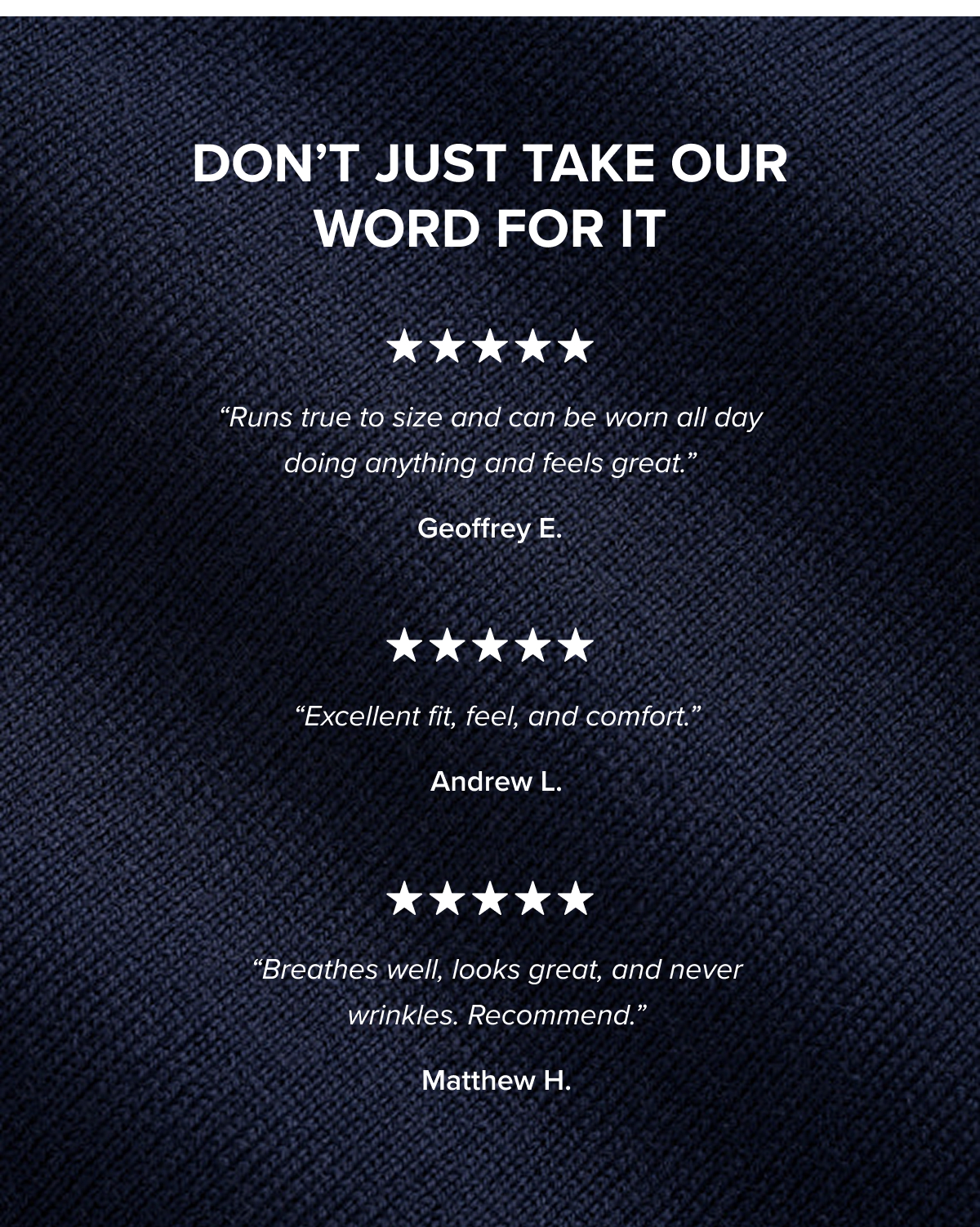 Don't just take our word for it