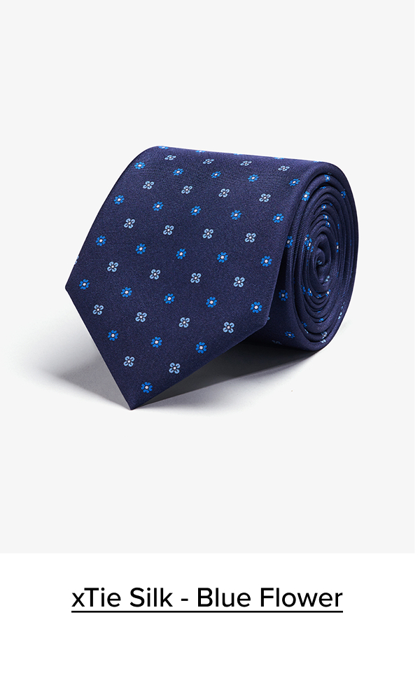 xTie Silk - Blue Flower