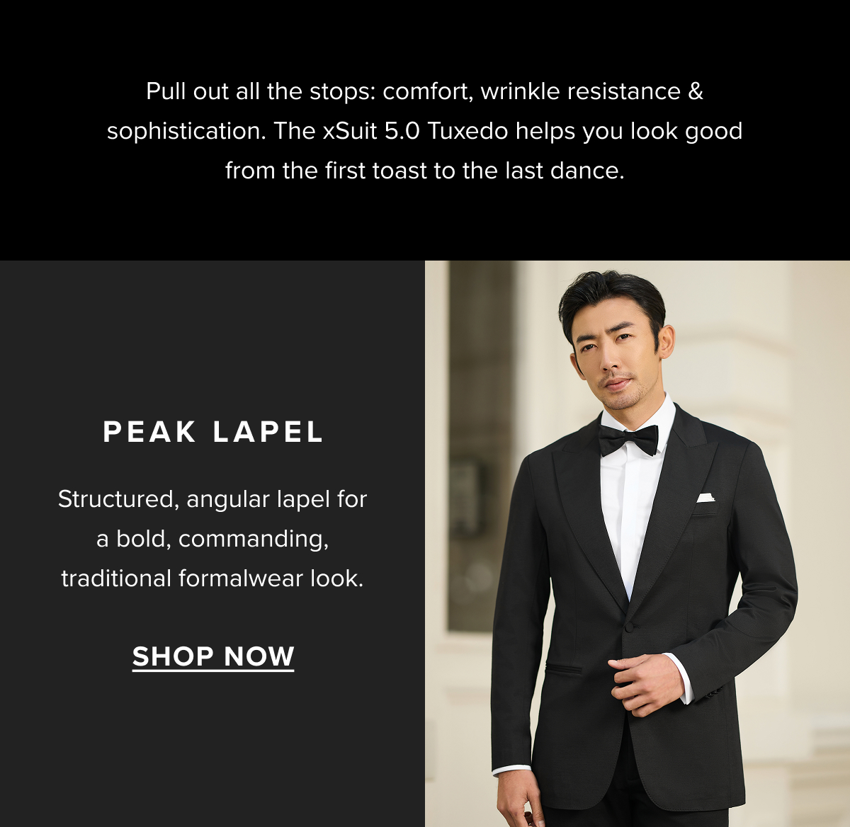Peak lapel