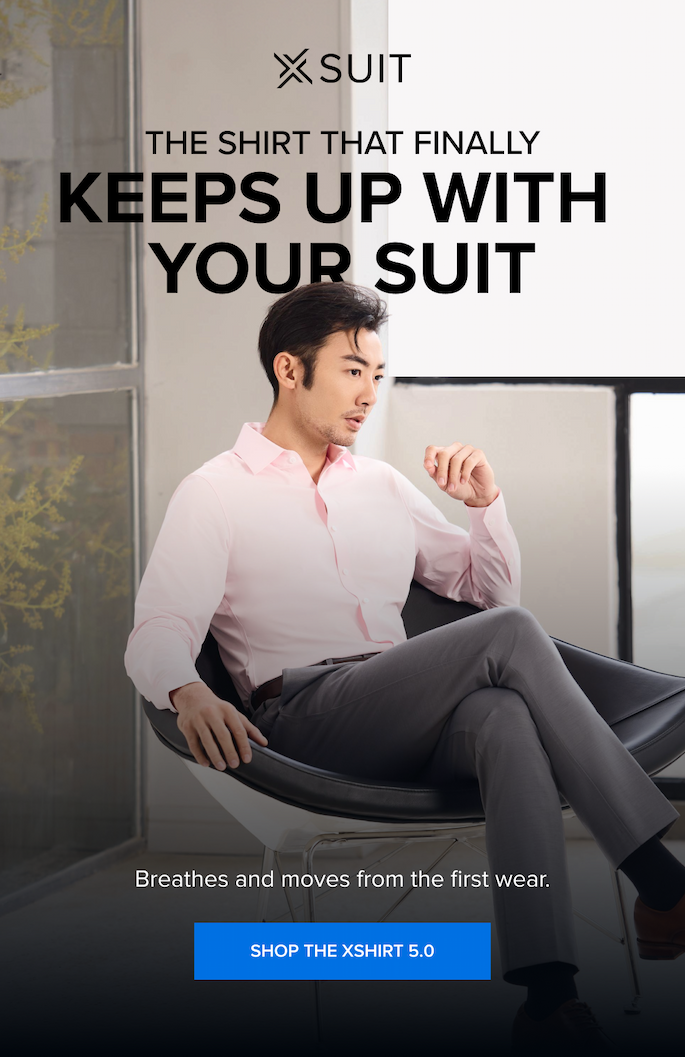 The Shirt That Finally Keeps Up with Your Suit Breathes and moves from the first wear. Shop the xShirt 5.0